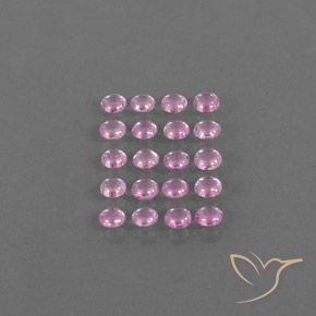 Very Light Pink Sapphire Gem - 0.2ct Round Cabochon (ID: 344724)