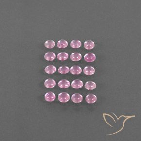 Sapphire Gemstones in 3.2 mm Size for Sale, Sapphire Stones in Very Light Royal Purple Pink Color