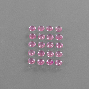 3.14 ct Pink Sapphire Gemstone, Sapphire Gem in Round Cabochon Shape for Sale.