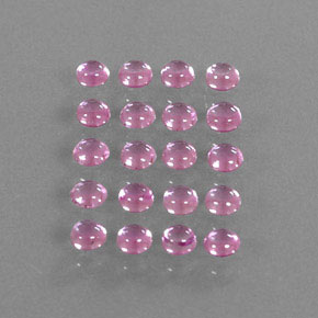 3.14 ct Pink Sapphire Stone, Natural Sapphire in Round Cabochon Shape for Sale