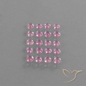 Very Light Pink Sapphire Gem - 0.2ct Round Cabochon (ID: 344857)