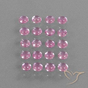 3.14 ctw Pink Sapphire Stones, Natural Sapphire in Round Cabochon Shape for Sale