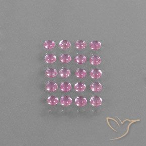 Sapphire Gemstones in 2.9 mm (calibrated) Size for Sale, Sapphire Stones in Very Light Pink Color