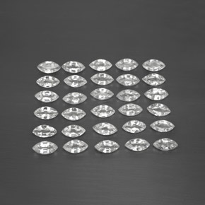 2.70 ct White Sapphire Gemstone, Sapphire Gem in Marquise Facet Shape for Sale.