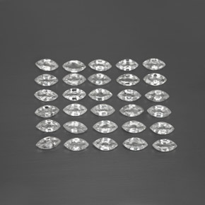 5.03 ct White Sapphire Gemstone, Sapphire Gem in Marquise Facet Shape for Sale.