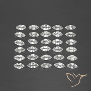 5.08 ct Loose White Sapphire, 4.8 x 2.5 mm Marquise Cut From Sri Lanka, Photo A