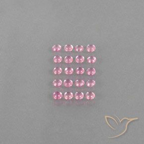 Very Light Pink Sapphire Gem - 0.2ct Round Cabochon (ID: 344936)