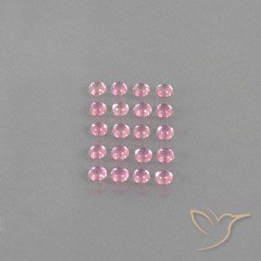 3.66 ctw Pink Sapphire Gemstones, Sapphire Gems in Round Cabochon Shape for Sale.