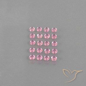 Sapphire Gemstones in 3.3 mm Size for Sale, Sapphire Stones in Light Pink Color