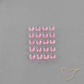 Rosado muy claro Zafiro Gema - 0.2ct Cabujón Redondo (ID: 344940)