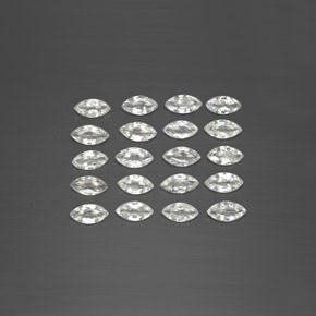 2.82 ct White Sapphire Gemstone, Sapphire Gem in Marquise Facet Shape for Sale.