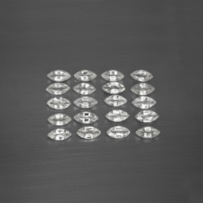 3.10 ct White Sapphire Gemstone, Sapphire Gem in Marquise Facet Shape for Sale.