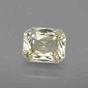1.57 ct Yellow Sapphire Gemstone, Sapphire Gem in Octagon / Scissor Cut Shape for Sale.