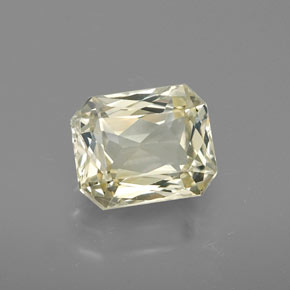 1.57 ct Yellow Sapphire Stone, Natural Sapphire in Octagon / Scissor Cut Shape for Sale