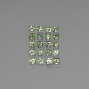 Sage Green Сапфир Камень - 0.2ct Огранка Принцесса (ID: 345160)