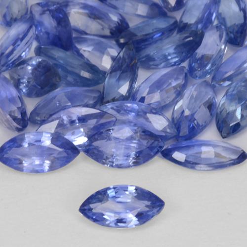 Medium Navy Blue Sapphire Gem - 0.1ct Marquise Facet (ID: 345383)