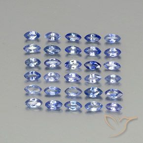 2.64 ctw Blue Sapphire Stones, Natural Sapphire in Marquise Facet Shape for Sale