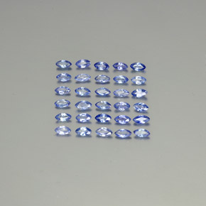 Azul pastel Zafiro Gema - 0.1ct Forma marquesa (ID: 345387)