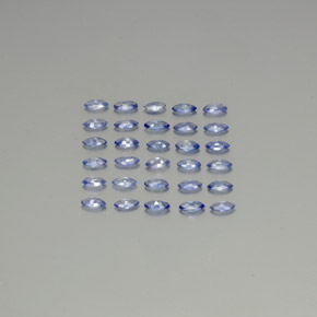 Sapphire Gemstones in 4 x 2 mm (calibrated) Size for Sale, Sapphire Stones in Pastel Blue Color