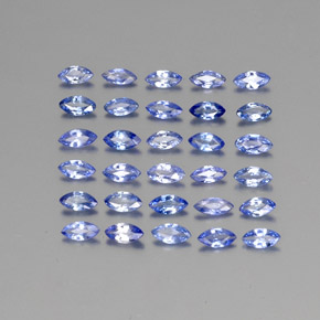 2.11 ctw Blue Sapphire Stones, Natural Sapphire in Marquise Facet Shape for Sale