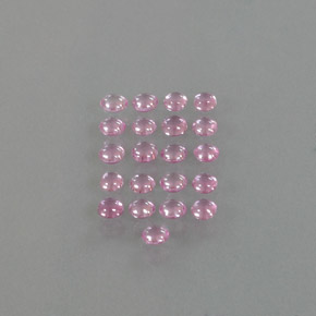 Rose pourpre royal très clair Saphir gemme - 0.1ct Cabochon rond (ID: 345428)