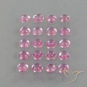 3.78 ctw Pink Sapphire Stones, Natural Sapphire in Round Cabochon Shape for Sale