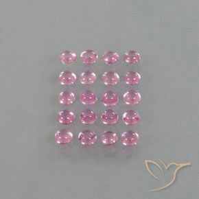 Sapphire Gemstones in 3 mm (calibrated) Size for Sale, Sapphire Stones in Very Light Royal Purple Pink Color