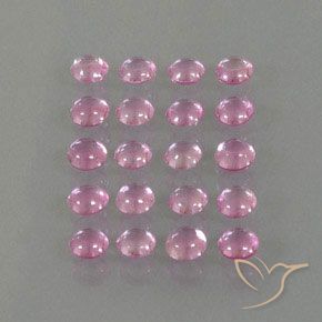 4.12 ctw Pink Sapphire Stones, Natural Sapphire in Round Cabochon Shape for Sale