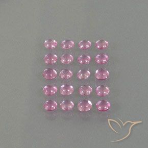 Sapphire Gemstones in 3.2 mm Size for Sale, Sapphire Stones in Very Light Royal Purple Pink Color
