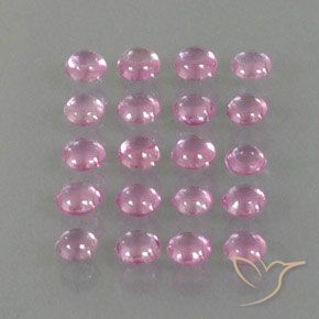 3.30 ctw Pink Sapphire Stones, Natural Sapphire in Round Cabochon Shape for Sale