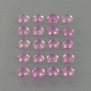 3.80 ctw Pink Sapphire Stones, Natural Sapphire in Round Cabochon Shape for Sale