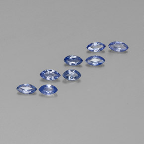1.03 ct Blue Sapphire Stone, Natural Sapphire in Marquise Facet Shape for Sale