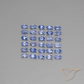 3.56 ct Loose Blue Sapphire, 4.1 x 2.2 mm Marquise Cut From Sri Lanka, Photo A