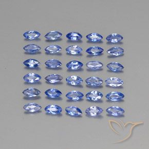3.56 ctw Blue Sapphire Stones, Natural Sapphire in Marquise Facet Shape for Sale