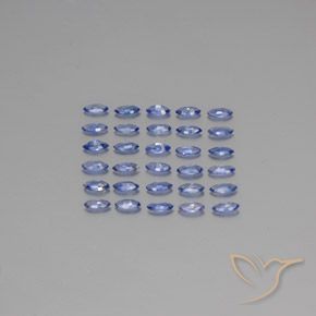 Sapphire Gemstones in 4.1 x 2.2 mm Size for Sale, Sapphire Stones in Pastel Blue Color