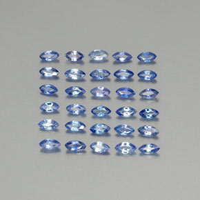 Medium Dark Blue Saphir Edelstein - 0.1ct Marquiseschliff (ID: 345577)
