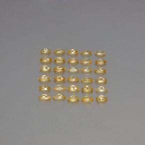 Sapphire Gemstones in 3.8 x 2 mm Size for Sale, Sapphire Stones in Yellow Golden Color