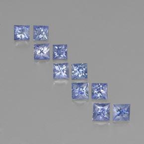 Azzurro Zaffiro Gem - 0.3ct Taglio Princess (ID: 345707)