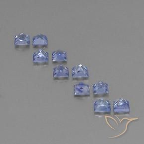 Sapphire Gemstones in 3.3 x 3.3 mm Size for Sale, Sapphire Stones in Light Blue Color