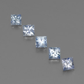 1.89 ct Blue Sapphire Gemstone, Sapphire Gem in Princess-Cut Shape for Sale.