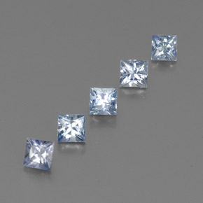 1.89 ct Blue Sapphire Stone, Natural Sapphire in Princess-Cut Shape for Sale