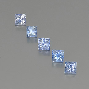 1.82 ct Blue Sapphire Gemstone, Sapphire Gem in Princess-Cut Shape for Sale.