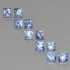 2.99 ct Blue Sapphire Gemstone, Sapphire Gem in Princess-Cut Shape for Sale.