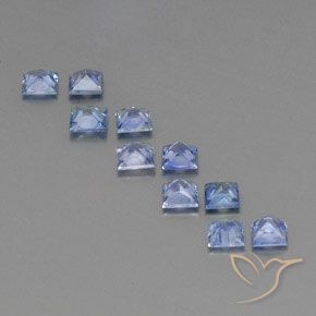Sapphire Gemstones in 3.3 x 3.3 mm Size for Sale, Sapphire Stones in Baby Blue Color