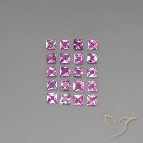 2.59 ct Loose Purple Sapphire, 2.9 x 2.9 mm Princess Cut From Madagascar, Photo A