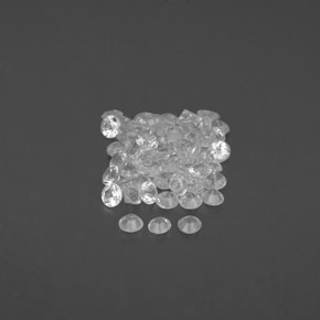 Sapphire Gemstone in 1.5 mm Size for Sale, Sapphire Stone in White Color