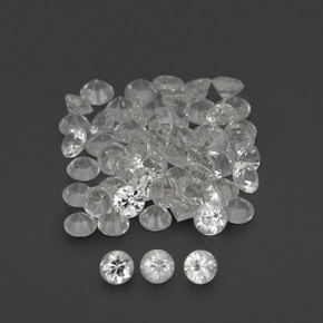 1.16 ct White Sapphire Stone, Natural Sapphire in Diamond-Cut Shape for Sale