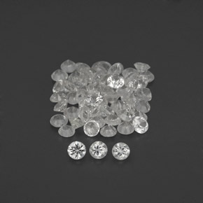 1.14 ct White Sapphire Gemstone, Sapphire Gem in Diamond-Cut Shape for Sale.
