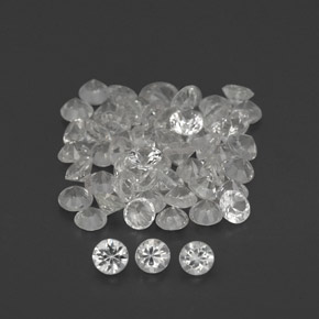 1.14 ct White Sapphire Stone, Natural Sapphire in Diamond-Cut Shape for Sale