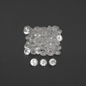 1.18 ct White Sapphire Gemstone, Sapphire Gem in Diamond-Cut Shape for Sale.
